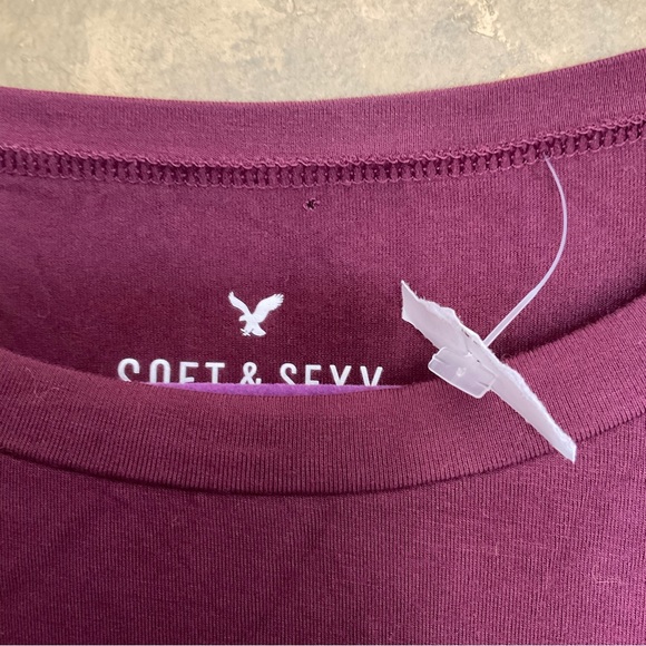 American Eagle Soft & Sexy Retro Patch Baby Tee - Picture 5 of 6